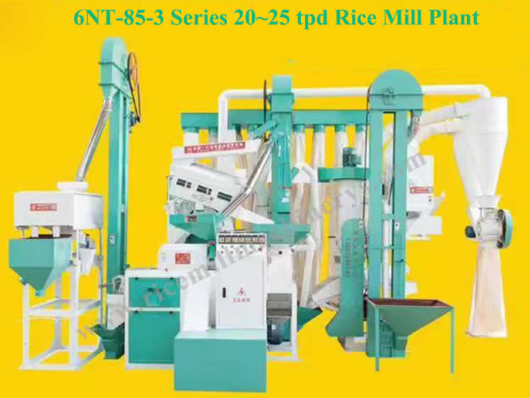 6NT-85-3 20~25吨/天紧凑型大米成套设备 Combined rice mill plant